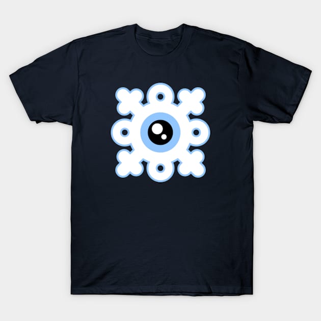 Eyeball Snowflake T-Shirt by JadedOddity